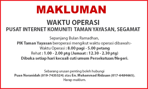 NOTIS OPERASI PI Ramadhan